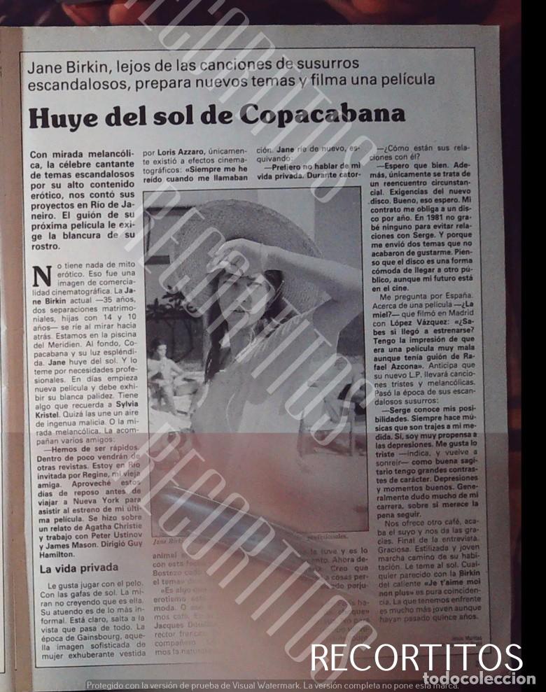 Cine: JANE BIRKIN COPACABANA