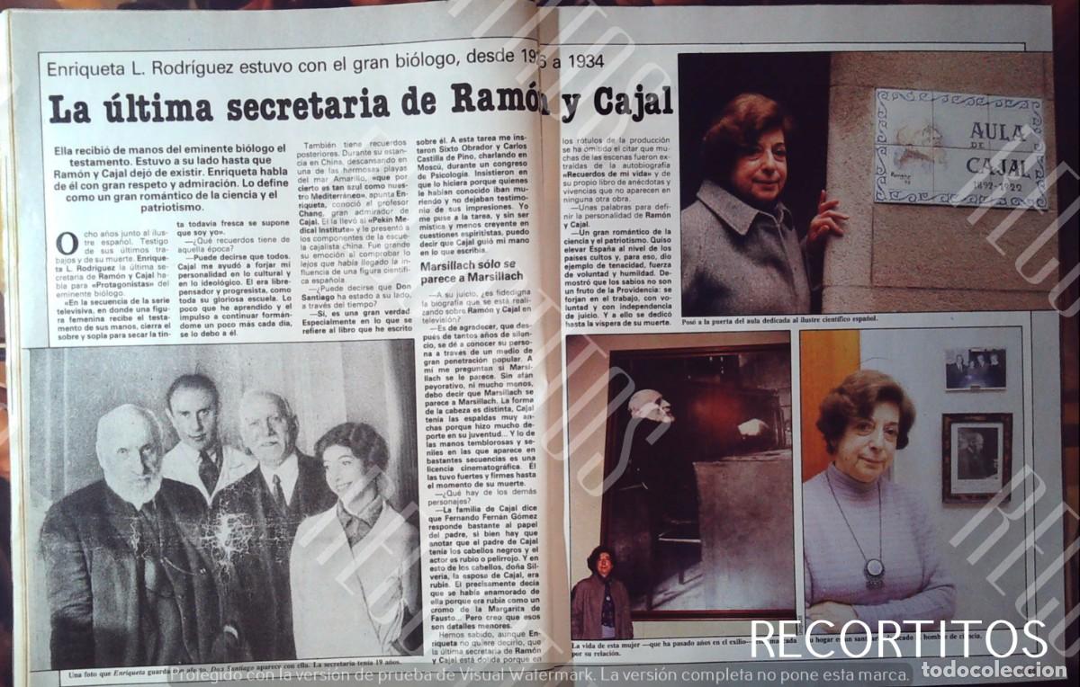 Cine: ENRIQUETA L RODRIGUEZ LA ULTIMA SECRETARIA DE SANTIAGO RAMON Y CAJAL