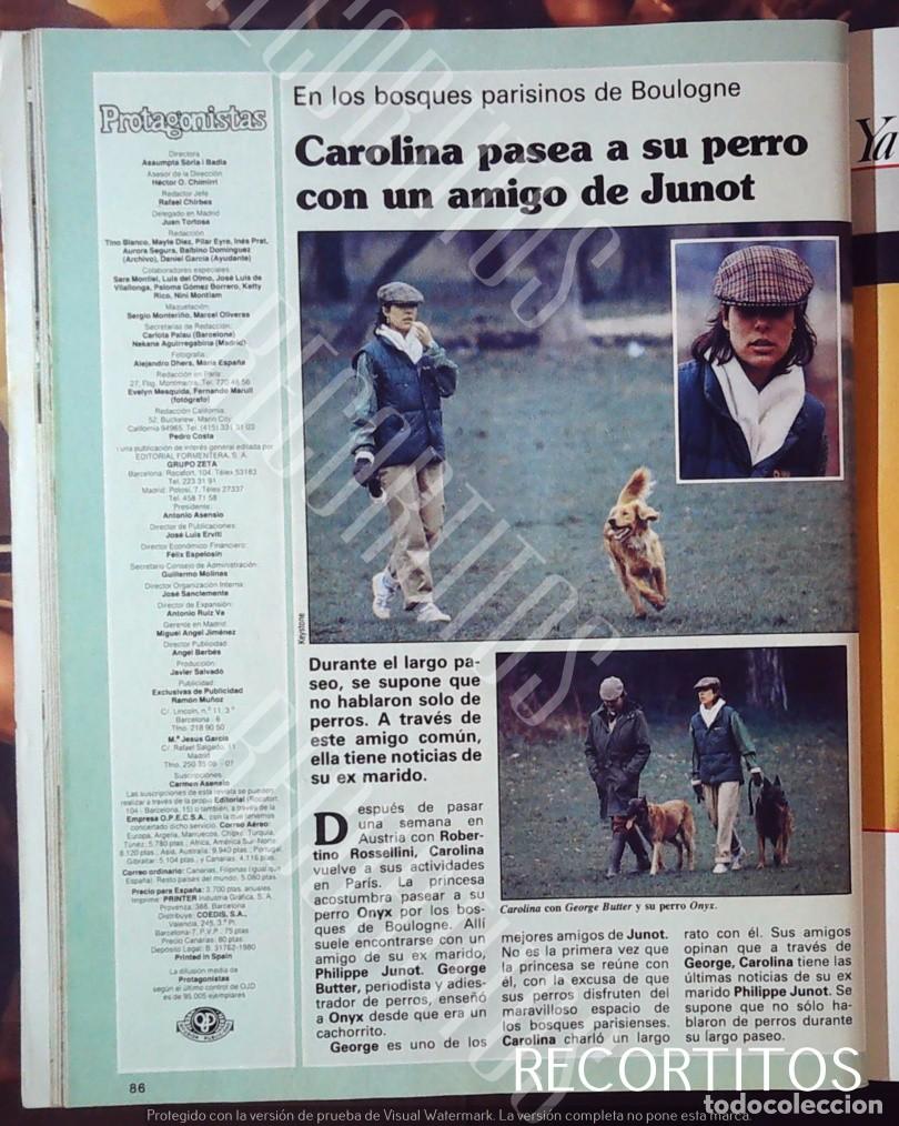 Cine: CAROLINA DE MONACO CON SU PERRO