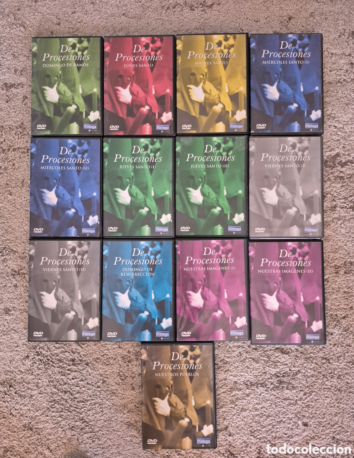 Cine: Colecci&oacute;n 13 DVDs De Procesiones M&aacute;laga