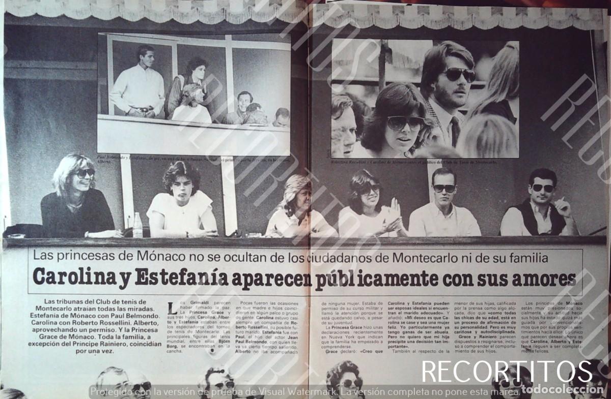 Cine: CAROLINA DE MONACO Y ESTAFANIA CON SUS PAREJAS .