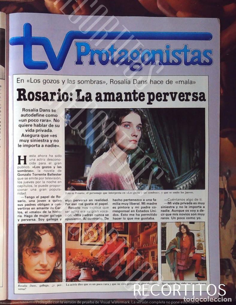 Cine: ROSALIA DANS ROSARIO EN LOS GOZOS Y LAS SOMBRAS .