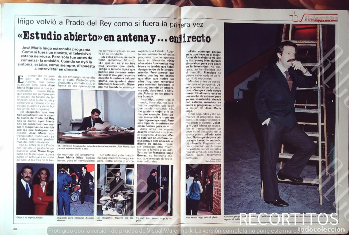 Cine: ESTUDIO ABIERTO JOSE MARIA I&Ntilde;IGO
