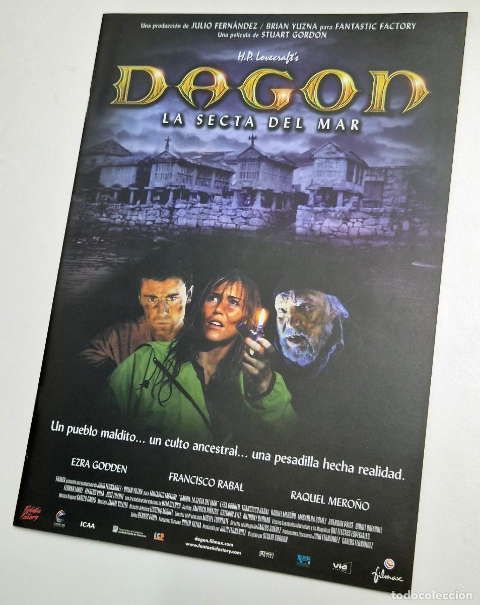 Cine: Dagon: la secta del mar - Stuart Gordon. Dossier promocional de prensa (2001) H.P. Lovecraft