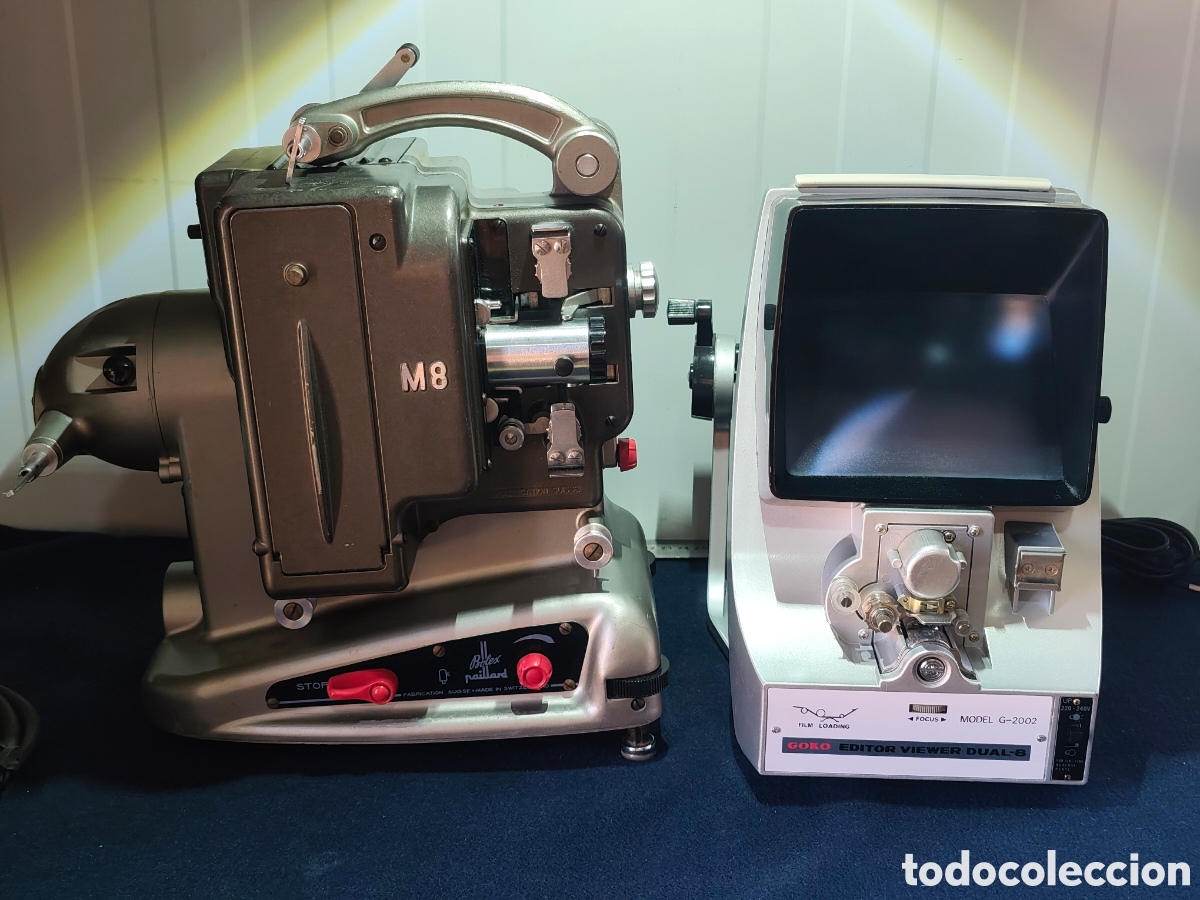 Cine: Pack Cine Vintage: Proyector Bolex Paillard M8 + Editora Goko G-2002 (8mm)
