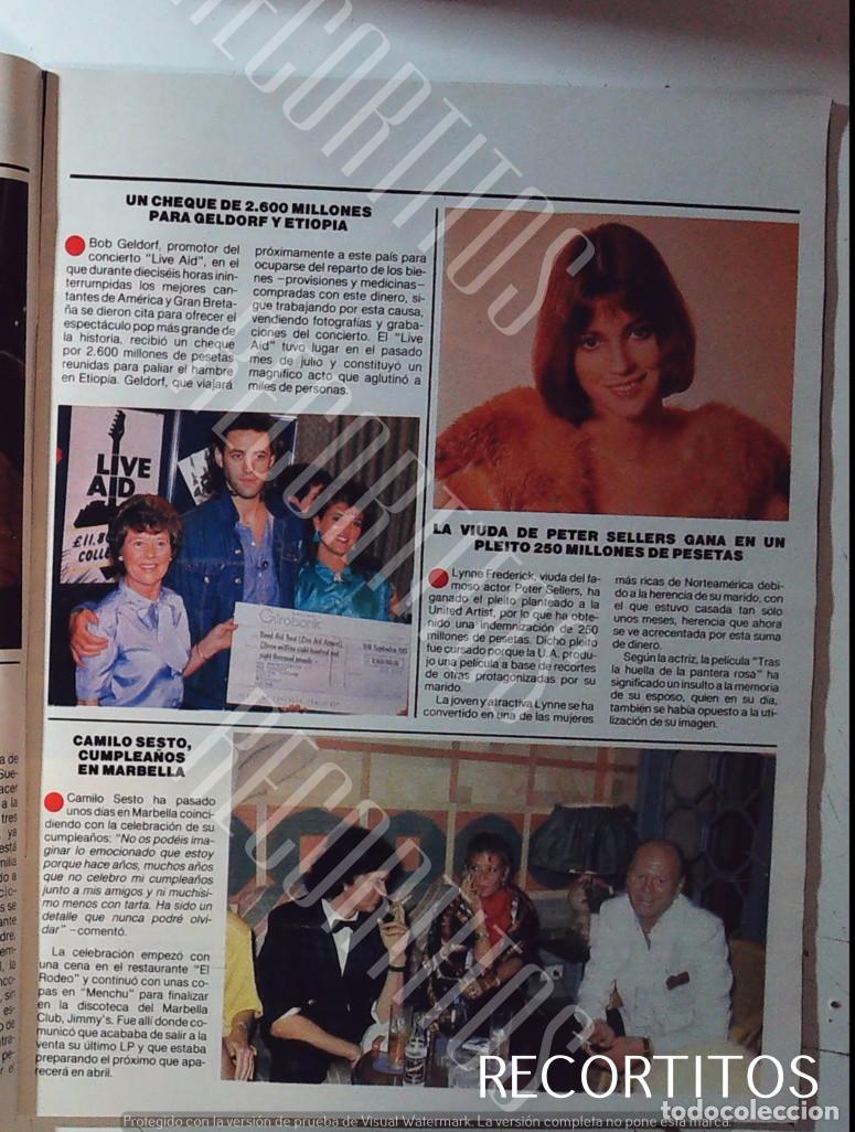 Cine: CAMILO SESTO BOB GELDORF LIVE AID ETIOPIA LYNNE FREDERICK