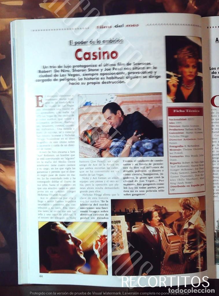 Cine: CASINO SHARON STONE ROBERT DE NIRO JOE PESCI MARTIN SCORSESE