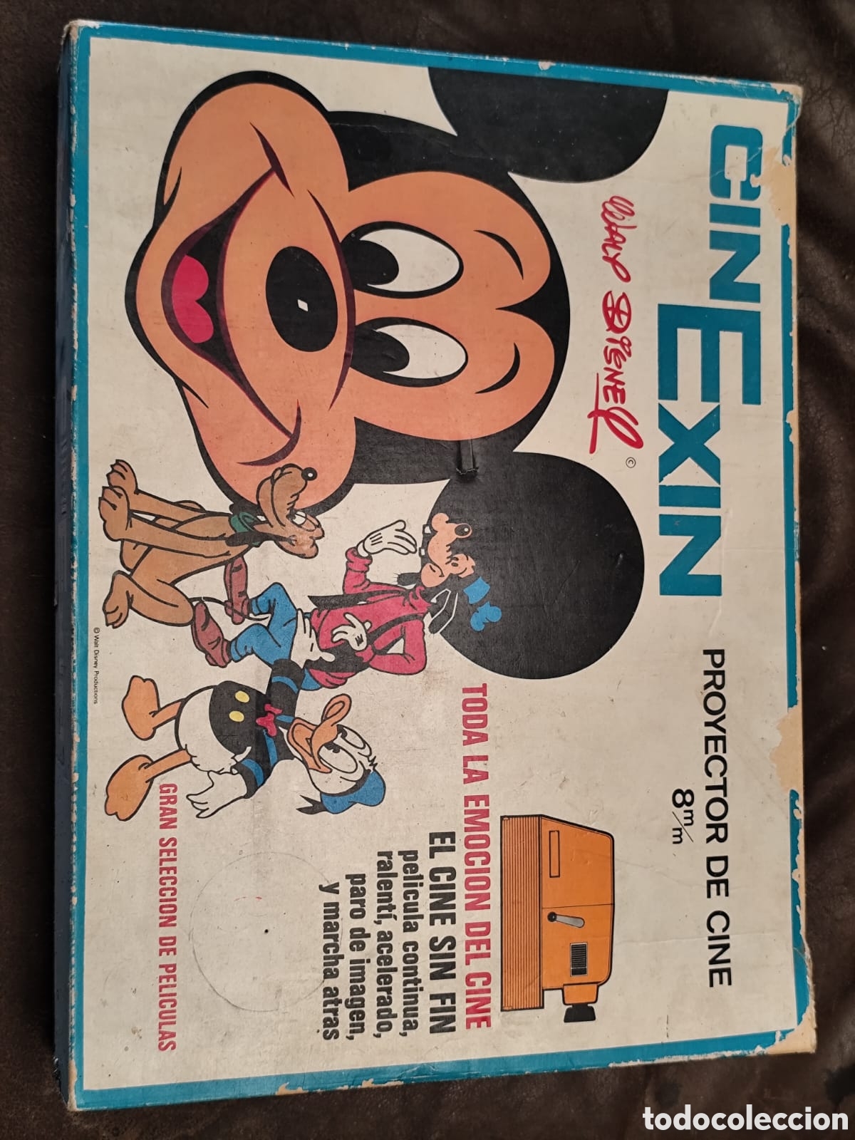 Cine: Cine Exin Walt Disney Vintage Proyector 8mm + Pel&iacute;culas &ndash; Caja Original