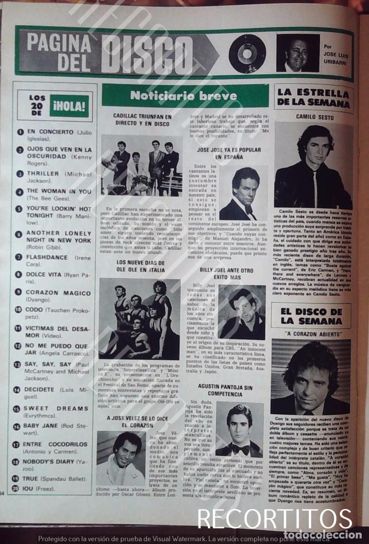 Cine: camilo sesto jose jose cadillac ole ole dyango agustin pantoja jose velez billy joel
