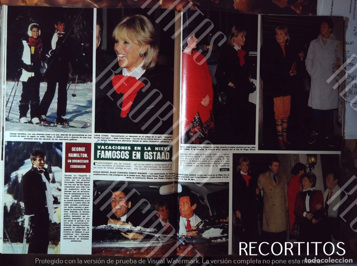 Cine: linda evans en gstaad roger moore george hamilton don alfonso de borbon joan collins jurgen sachs g