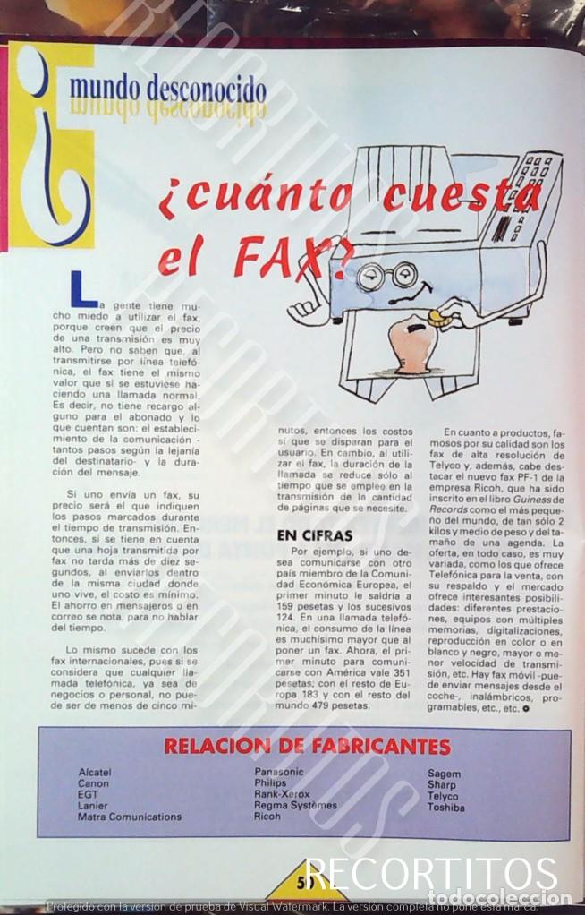 Cine: que es el fax ? 1992 ibertex nacimiento del fax