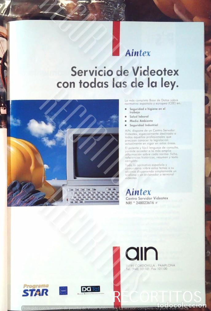 Cine: aintex telefonica computadores anuncio publicidad ain
