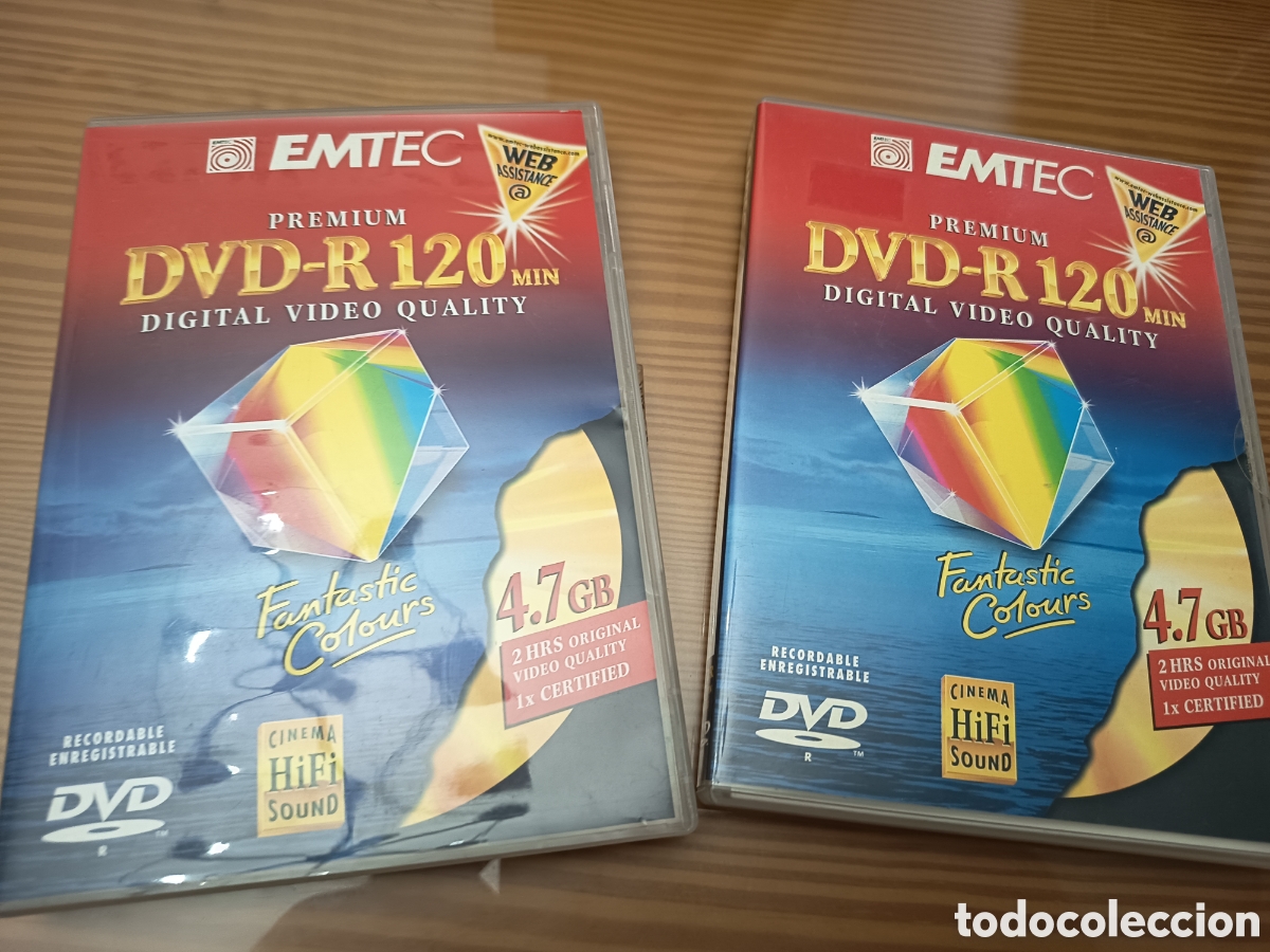 Cine: Lote de 2 DVD -R 120 Min. EMTEC Premium