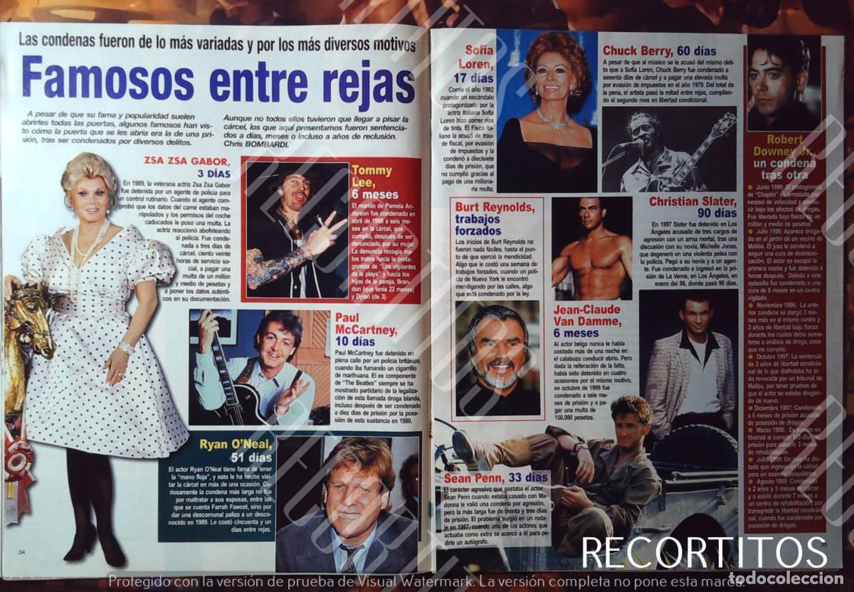 Cine: encarcelados sofia loren robert downey jr sean pee ryan oneal rommy lee jones paul mccartney reynol