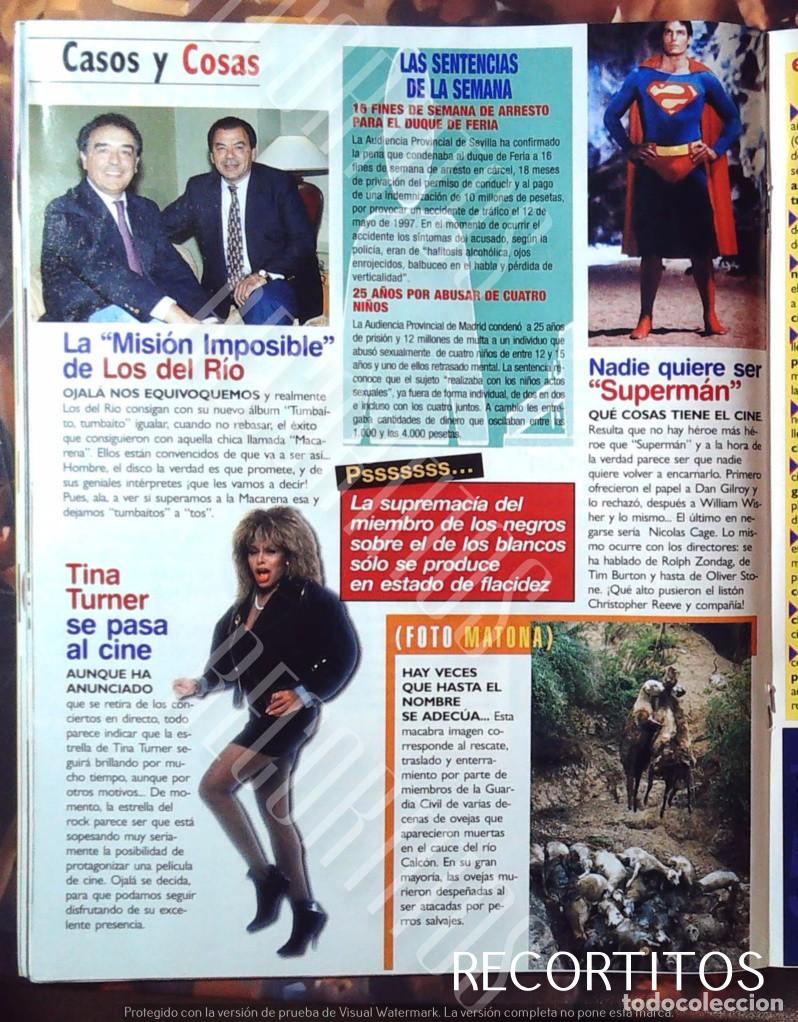Cine: christopher reeve superman tina turner belen esteban julia roberts mick jagger jerry hall richard ge