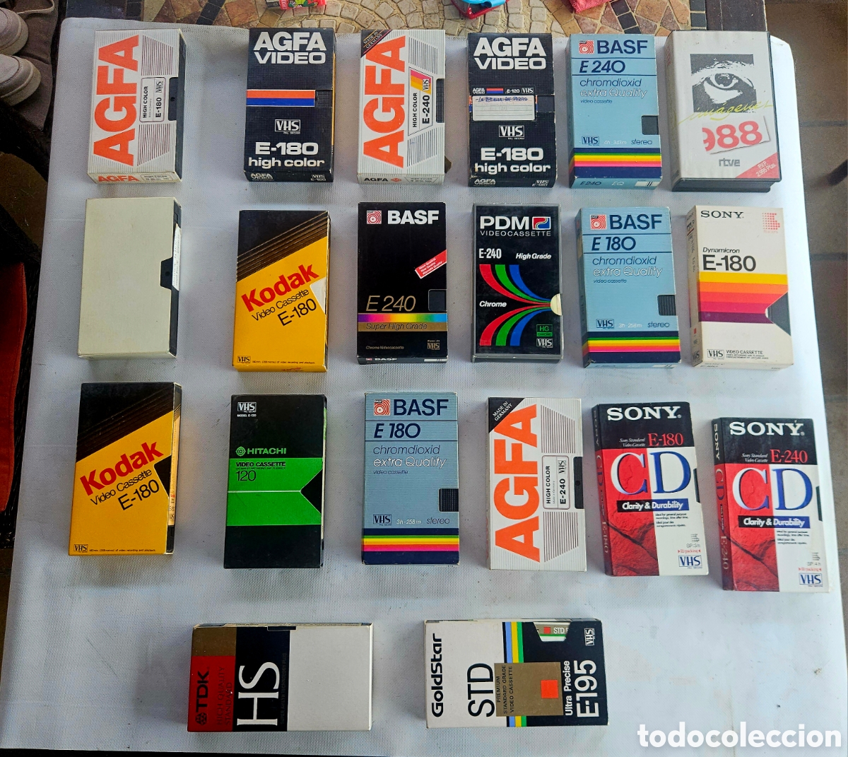 Cine: Lote de 20 cintas VHS grabadas