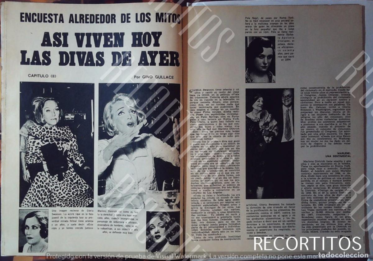 Cine: pola negri yvonne de carlo marlene dietrich gloria swanson