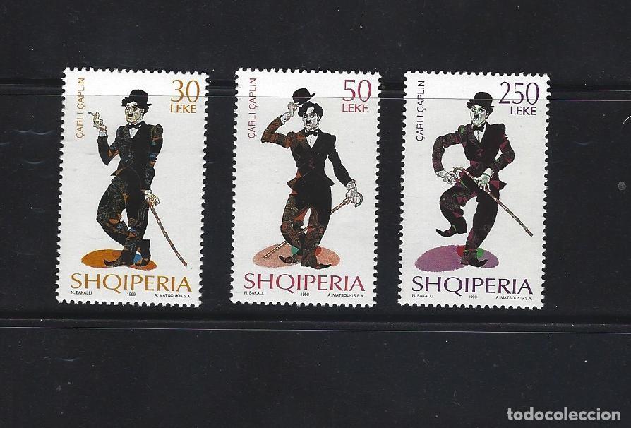 Cine: SELLO TEMA CINE ALBANIA 1999 Charlie Chaplin 2152/54 3 valores