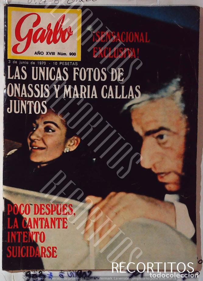 Cine: portada y reportaje de maria callas con aristoteles onassis jacqueline kennedy y gabriela