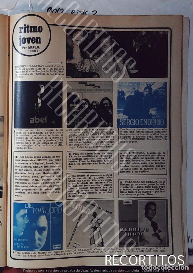 Cine: de raymond mirla pedrito rico credence clearwater revival sergio endrigo abel johnny hallyday