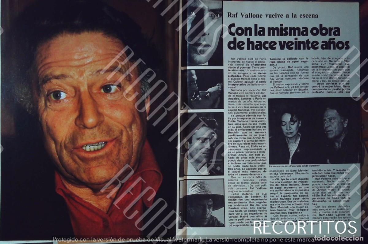 Cine: raff vallone raf la venganza violetera