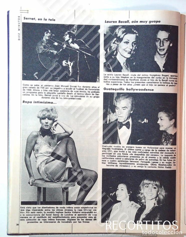 Cine: grease olivia newton john esther williams fernando lamas lauren bacall joan manuel serrat