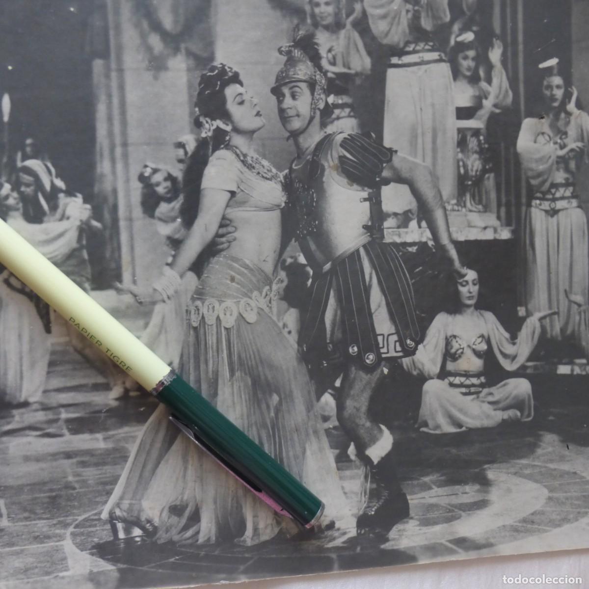 Cine: FOTOGRAFIA FOTOGRAMA VINTAGE CARTON CARTELERA CINE ESPA&Ntilde;OL EGIPTO CLEOPATRA Y MARCO ANTONIO S. XX