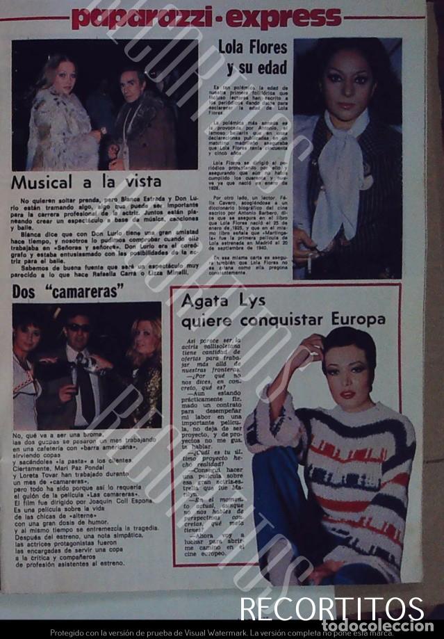Cine: agata lys lis lola flores paco umbral jose luis alexandre pedro carrasco basilio