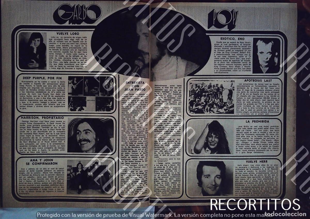 Cine: DEMIS ROUSSOS JANE BIRKIN HERB ALPERT LAST ROXY MUSIC ENO JUAN PARDO GEORGE HARRISON DEEP PURPLE A