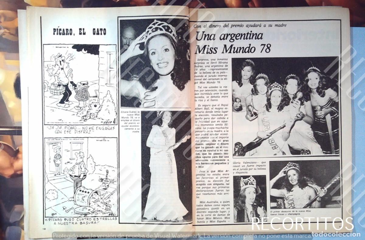 Cine: miss mundo 78 silvana suarez