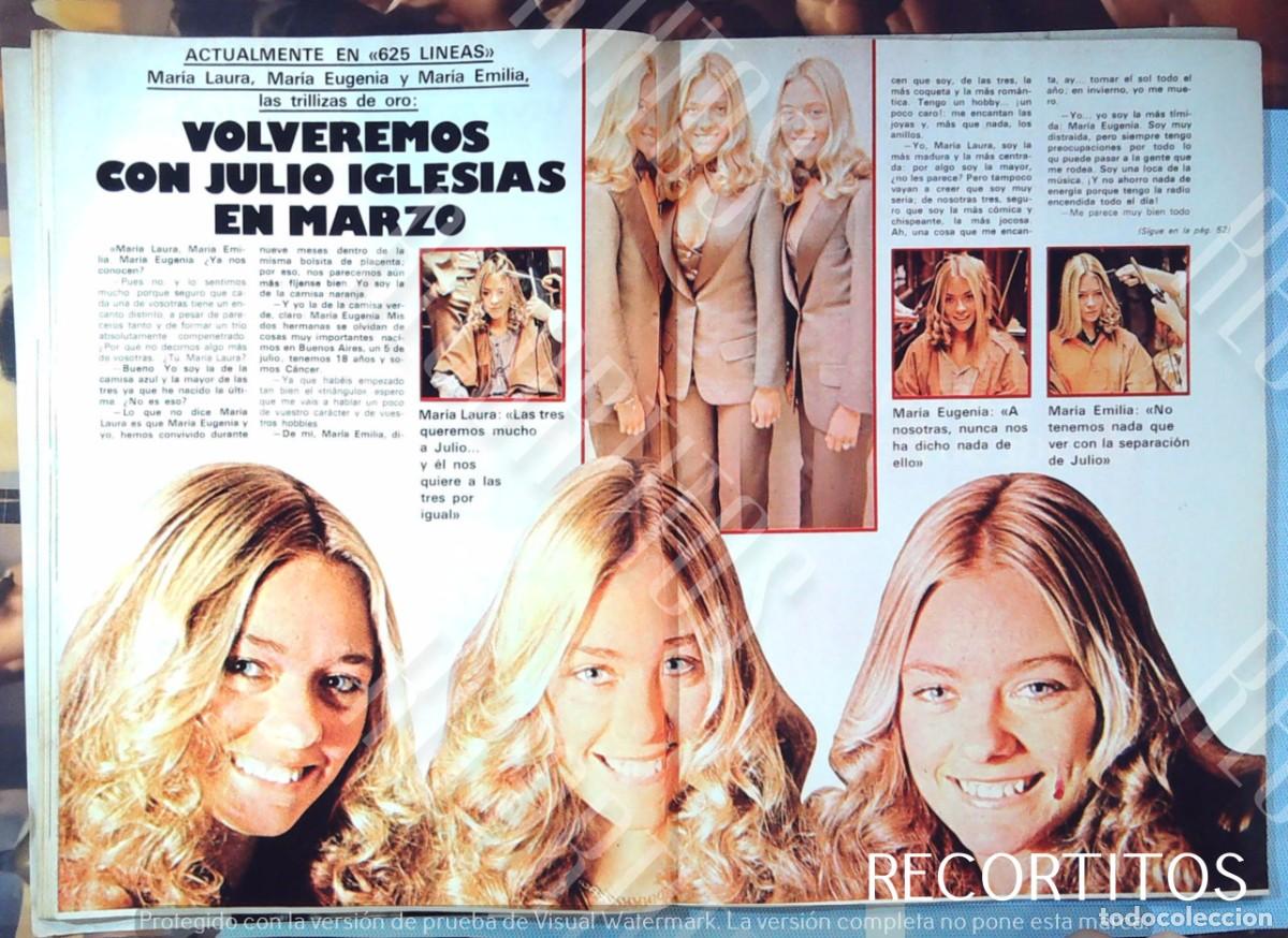 Cine: LAS TRILLIZAS DE ORO DE JULIO IGLESIAS MARIA EMILIA