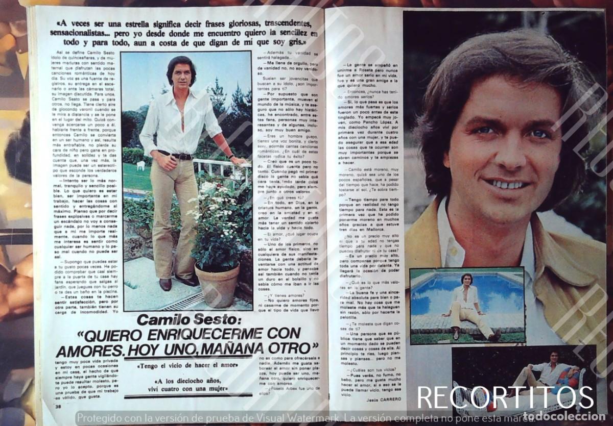 Cine: reportaje camilo sesto