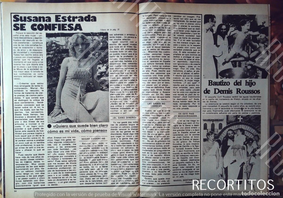 Cine: susana estrada demis roussos bautizo