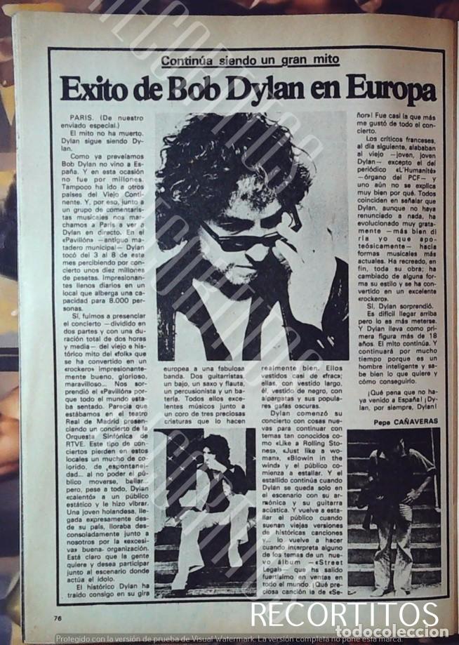 Cine: bob dylan en europa gira