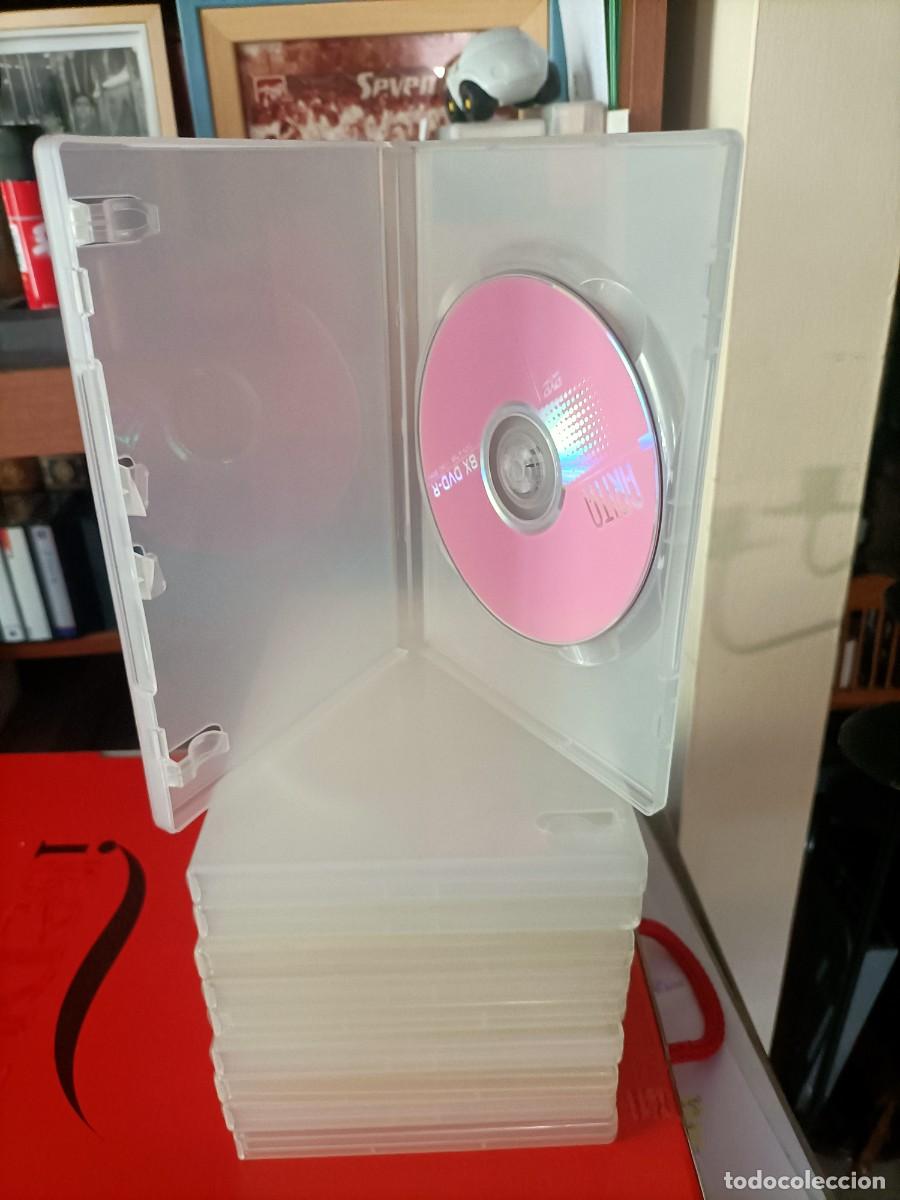 Cine: LOTE DE DIEZ CAJAS ORIGINALES PARA DVD TAMA&Ntilde;O GRUESO TRANSPARENTE