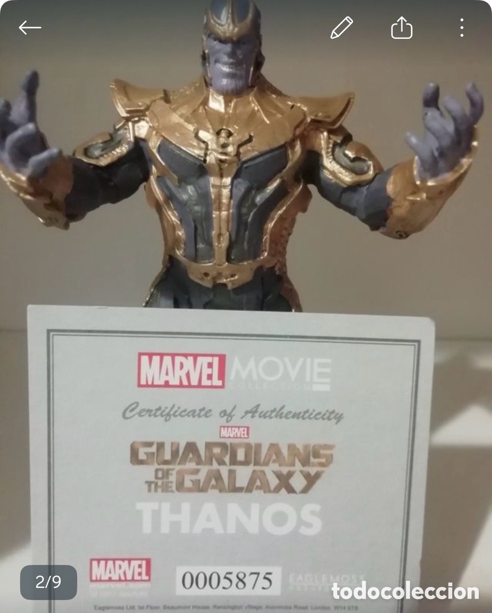 Cine: THANOS FIGURA DE RESINA MARVEL COLLECTION