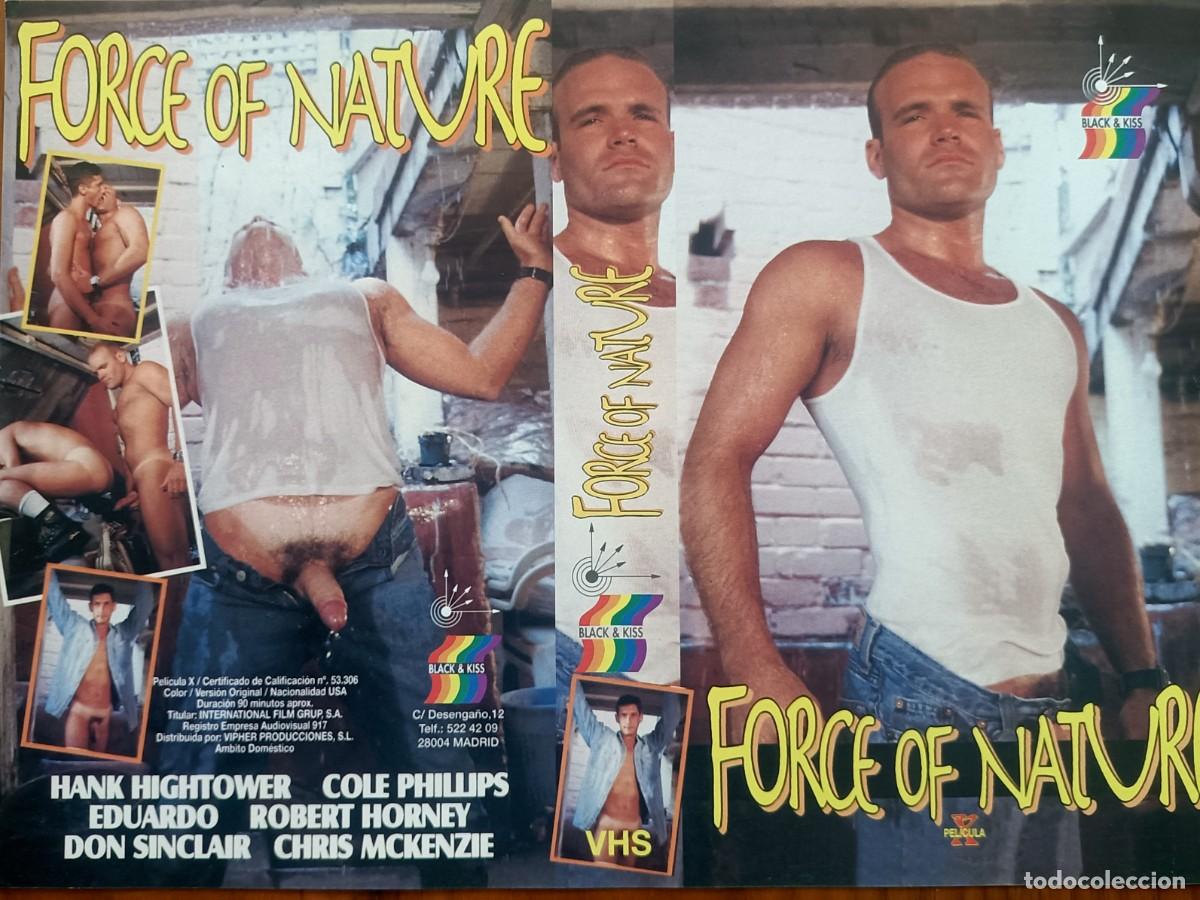 Cine: CARATULA DE LA PEL&Iacute;CULA. FORCE OF NATURE. GAY BLACK & KISS. MAYORES 18 A.