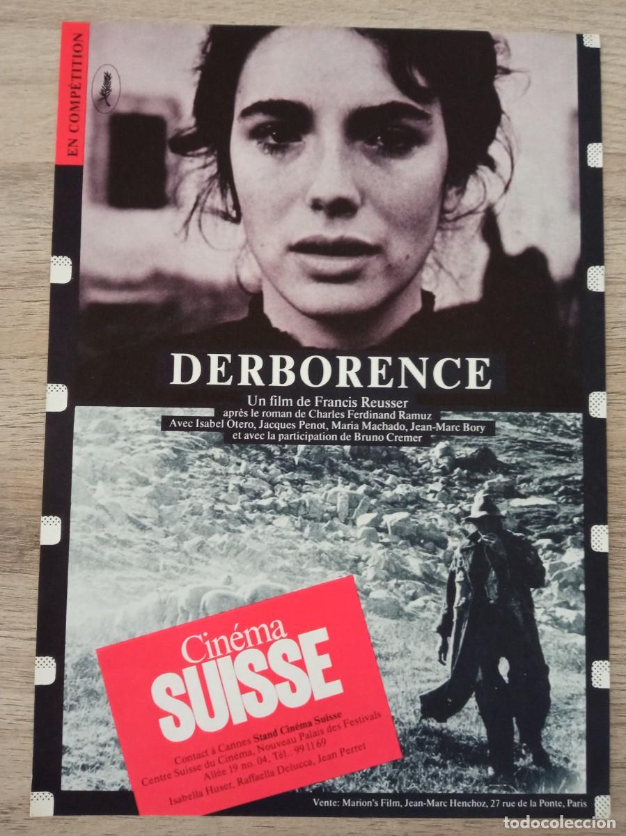 Cine: DERBORENCE, ISABEL OTERO, FOLLETO EN FRANCES PARA EL FESTIVAL DE CANNES