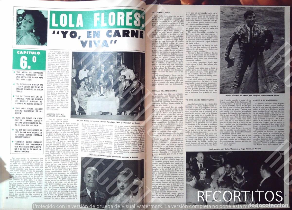 Cine: LOLA FLORES MEMORIAS EN HOLA YO EN CARNE VIVA CAPITULO 6