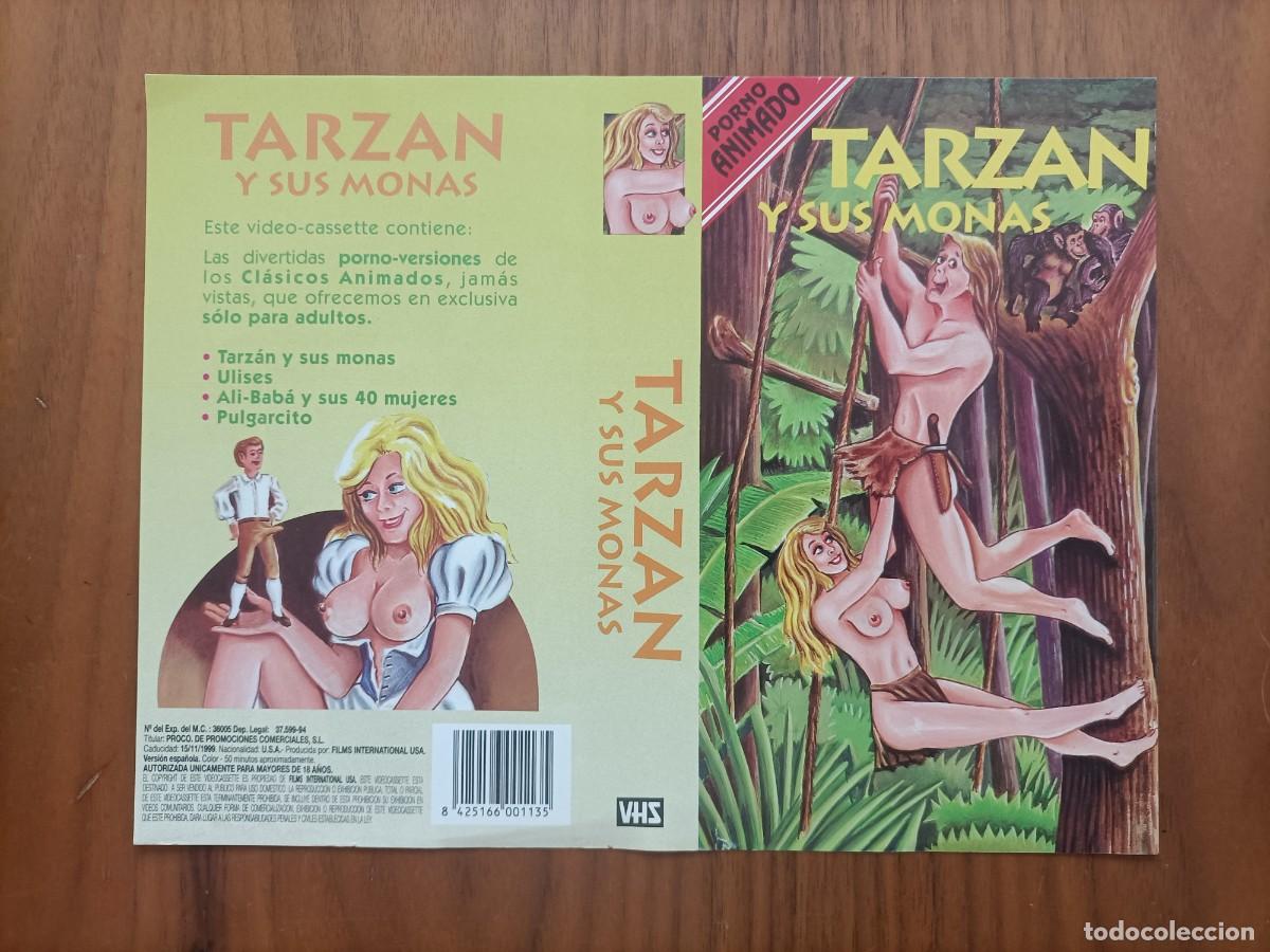 Cine: CARATULA DE LA PEL&Iacute;CULA. PORNO ANIMADO TARZAN Y SUS MONAS. MAYORES 18 A.