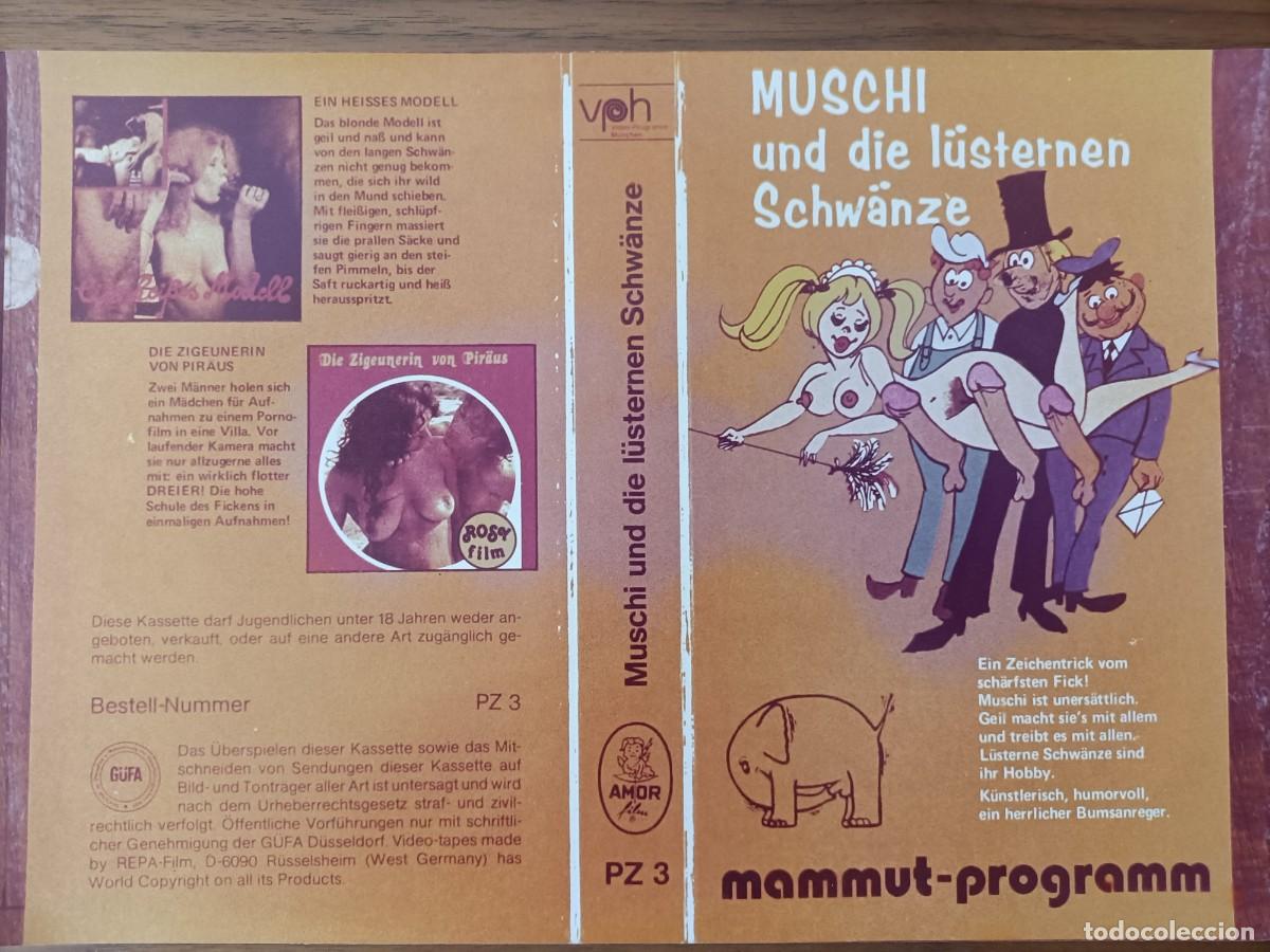 Cine: CARATULA DE LA PEL&Iacute;CULA. PORNO ANIMADO ALEM&Aacute;N. MUSCHI UND DIE LUSTERNEN SCHWANZEENWALD. 18 A.