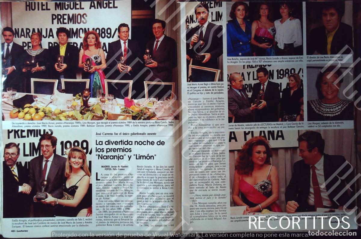 Cine: lina morgan rocio jurado pedro almodovar emilio aragon baltasar garzon jose maria aznar