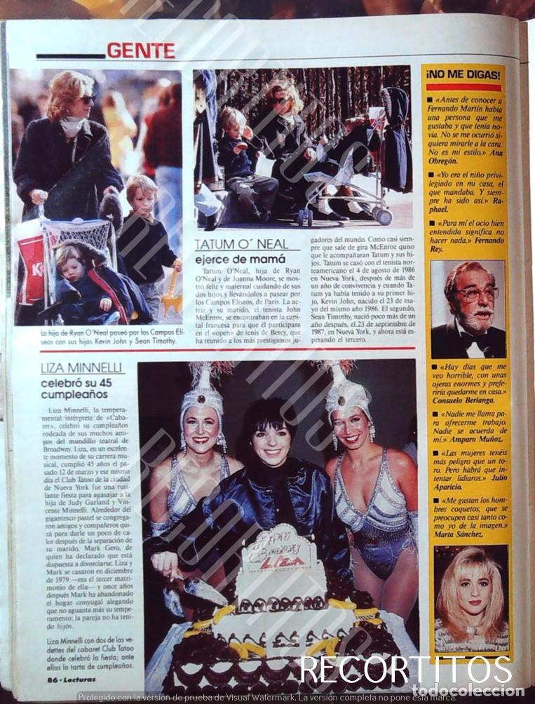 Cine: marta sanchez liza minelli tatum oneal fernando rey