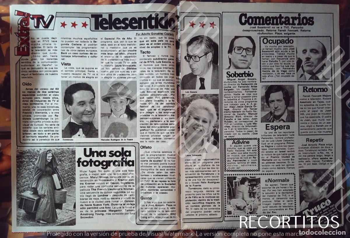 Cine: mercedes felix rodriguez de la fuente luis ezcurra laura valenzuela meryl streep jose antonio plaz