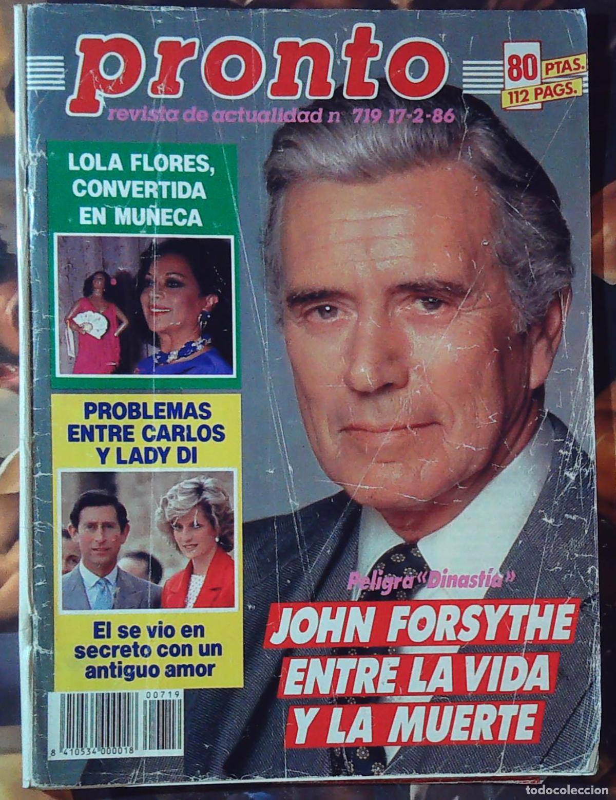 Cine: recorte y portada john forsythe dinastia linda evans vanesa escobar fallera manolo