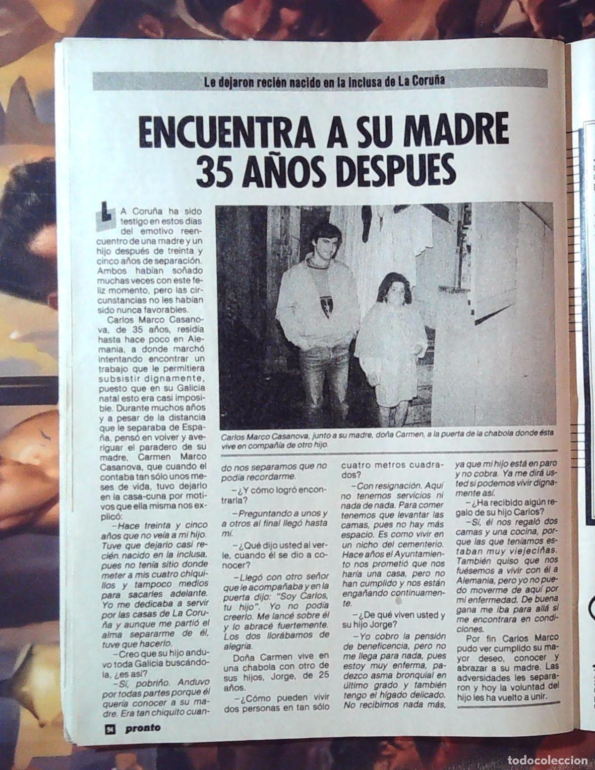 Cine: carlos marco casanova encuentra a su madre 35 a&ntilde;os despues