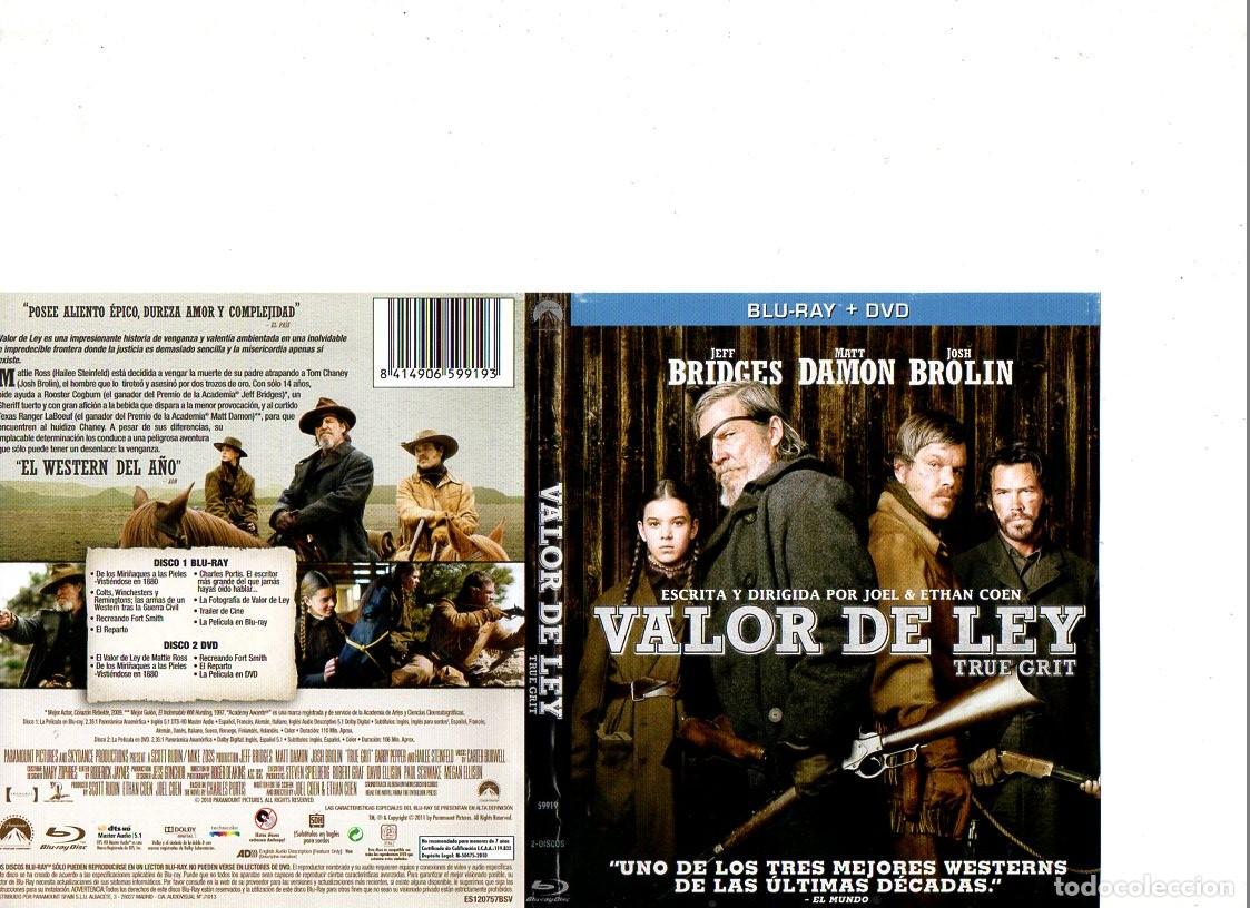 Cine: VALOR DE LEY: JEFF BRIDGES CARATULA BLU-RAY NO BLU-RAY