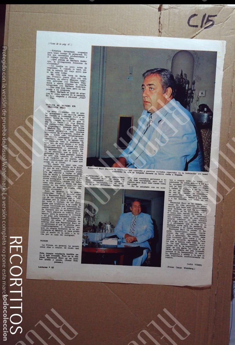 Cine: RAYMOND BURR IRONSIDE delial