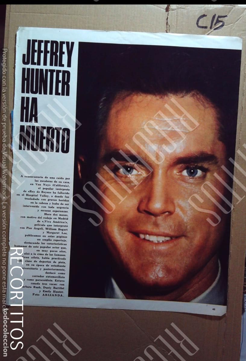 Cine: jeffrey hunter ha muerto