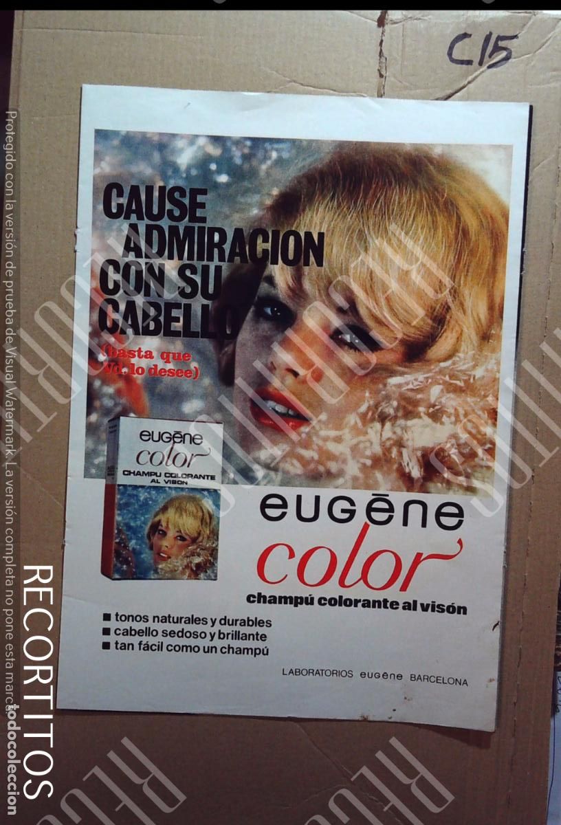 Cine: EUGENE PARIS COLOR CREME ANUNCIO PUBLICIDAD
